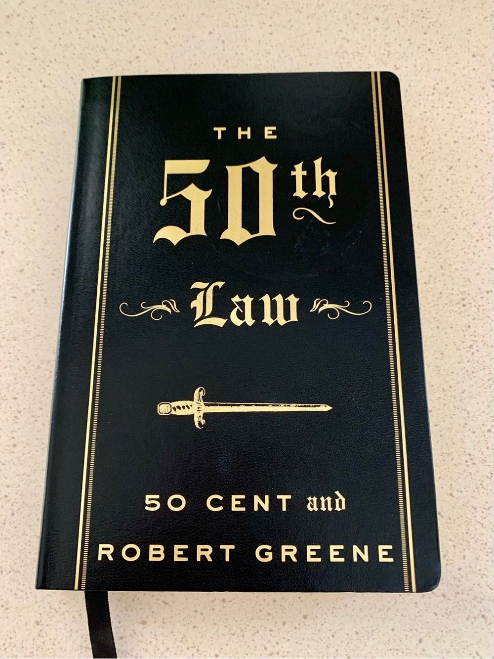 The 50th Law Hardcover Journal - Black with Gold Accents